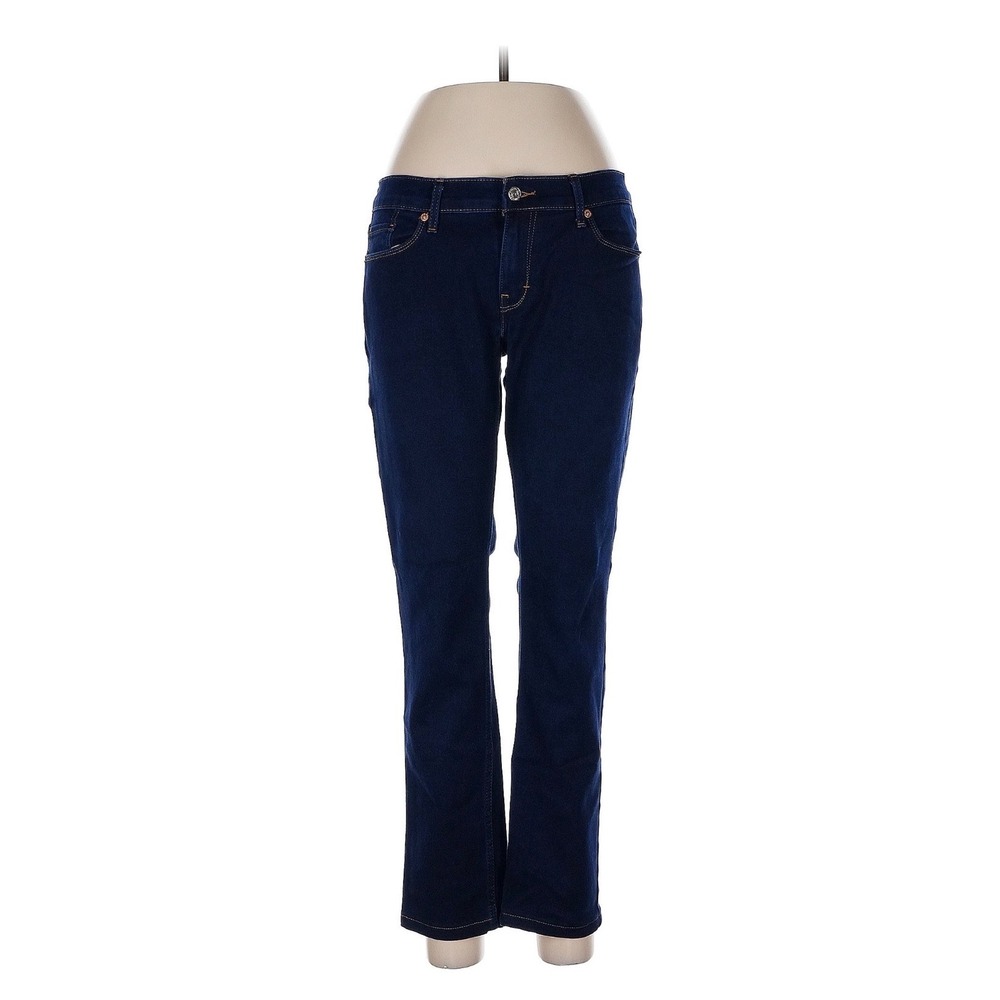 Levis 524 Skinny Jeans Womens 11/32 Dark Wash Indigo Low Rise Denim Pants